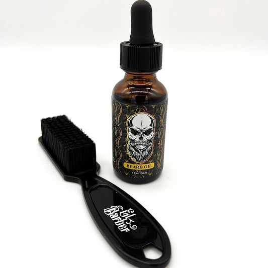 El Barber Beard Oil and Beard Brush Bundle