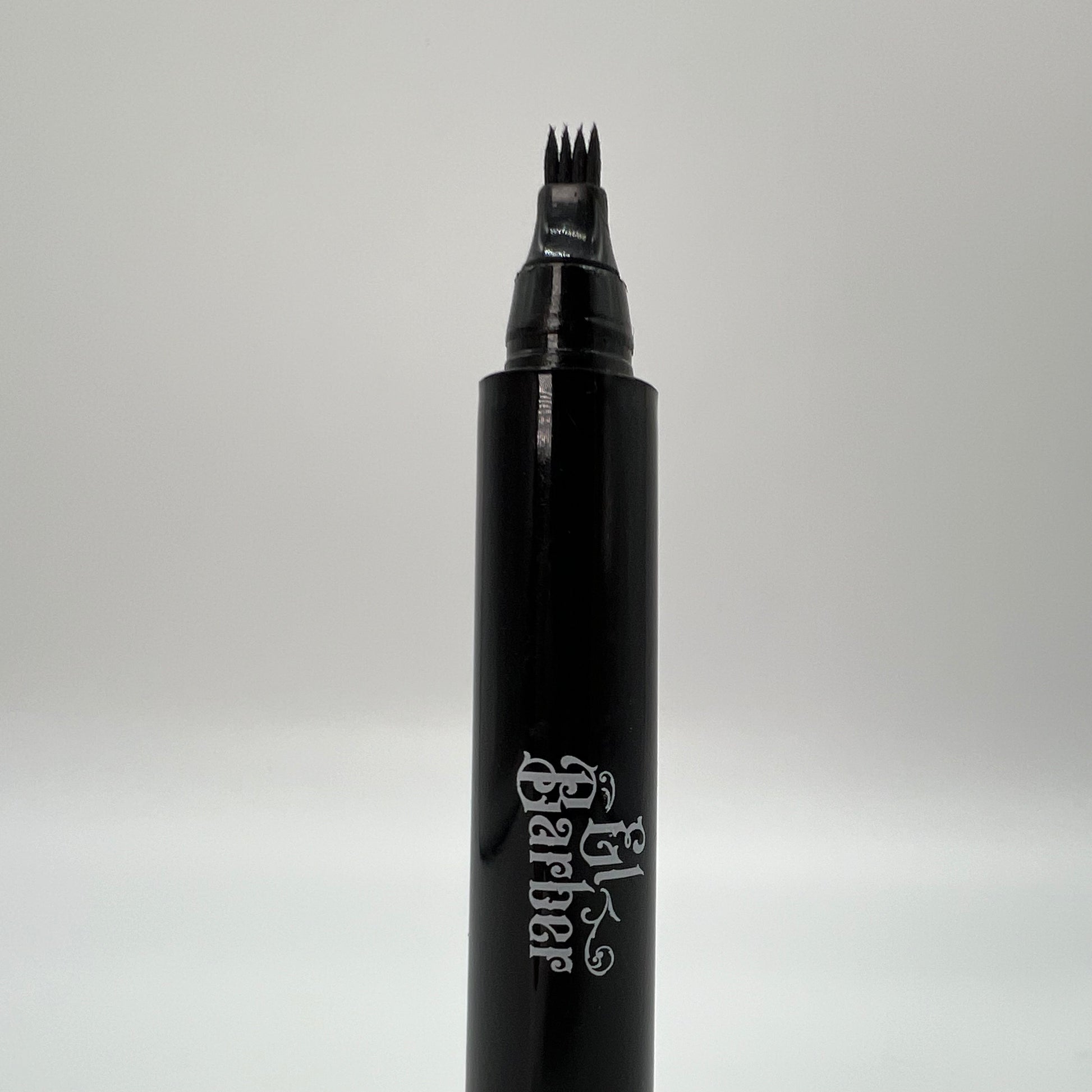 A close up of the Beard Pencil Filler with the El Barber logo being displayed
